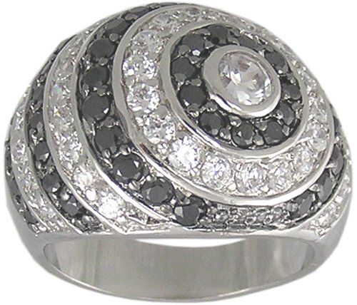 BLACK CUBIC ZIRCONIA CZ RING SIZE 5 6 or 10 JEWELRY