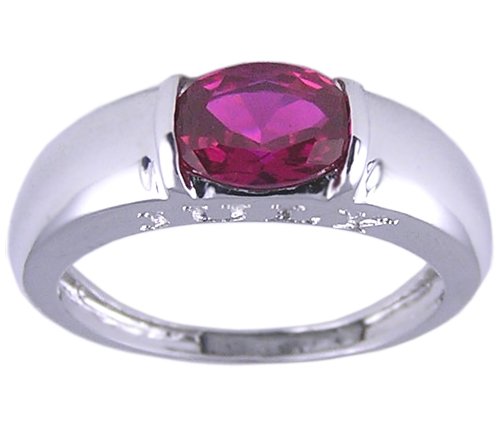 RUBY RED CUBIC ZIRCONIA CZ RING SIZE 5 6 7 9 or 10