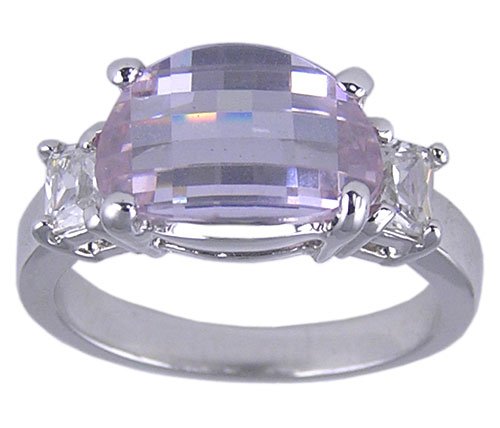 PURPLE CUBIC ZIRCONIA CZ RING SIZE 5 6 7 8 or 9