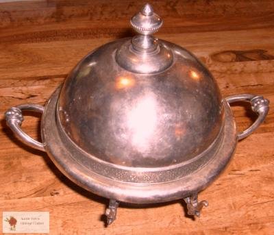 Wilcox Silverplate Co Antique Butter Dish Cheese Keep!