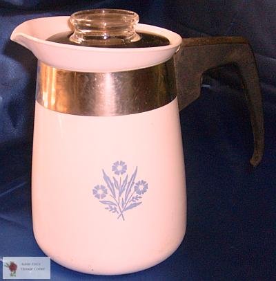 Cornflower Blue 4C Corelle Ware coffee/tea Pot