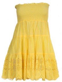 Yellow Tube Top Large