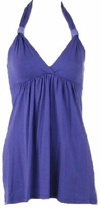 Purple Beaded Halter Top Small