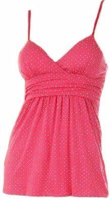 Tami Fuchsia Polka Dot Top Small