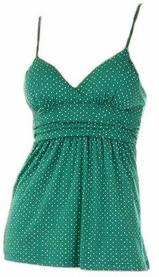 Tami Green Polka Dot Top Large