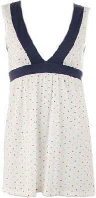 Marie Deep V-Neck Sleeveless Top Medium