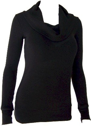 Black Cowl Neck Sweater Top Medium