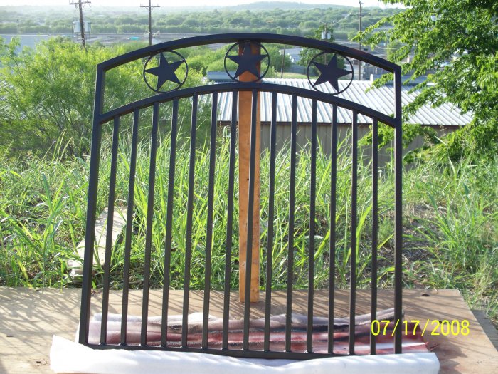 CUSTOM WROUGHT IRON GARDEN GATE *ORNAMENTAL IRON*