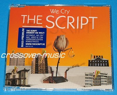 THE SCRIPT We Cry GER 4-TRACK CD SINGLE 2008 IRISH BAND