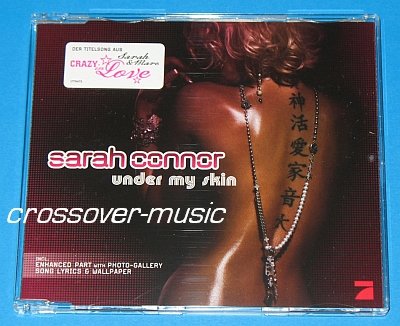 SARAH CONNOR Under My Skin 4-TRK CD SINGLE 2008 REMEE