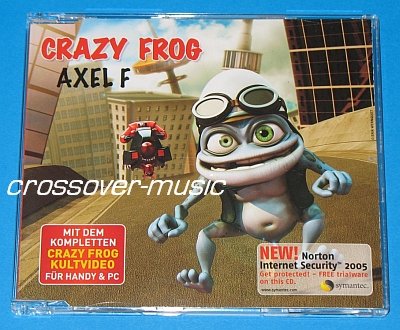 CRAZY FROG Axel F 5TR CD SINGLE 2005 HAROLD FALTERMEYER