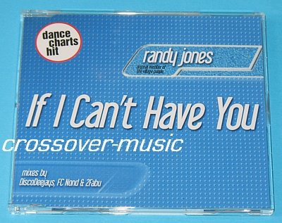 RANDY JONES Vs BEE GEES If I Can't Have You 4mx CD 2007