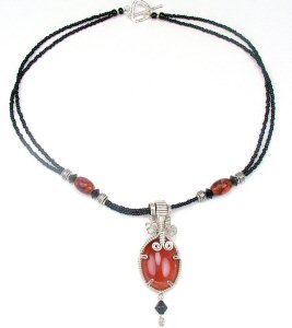 Carnelian with Black
