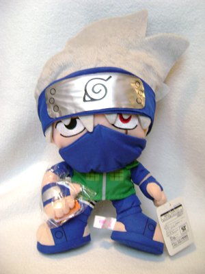 Naruto Anime Kakashi w/Book Plush