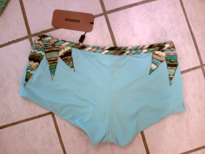 NEW MISSIONI RUNWAY BATHING BIKIN BOTTOM Sz 44 $325