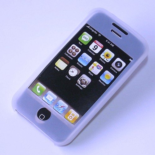 iPhone ipod Touch Silicone Protective Skin Case iTouch (White)