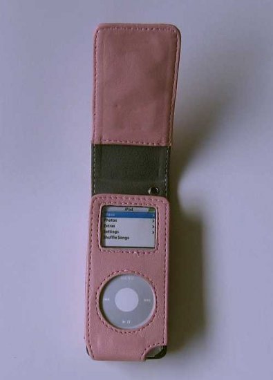 ipod Accessories Stylish Leather Flip Case Protection for ipod Nano