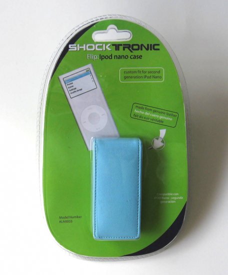 Flip Leather Case for ipod Nano Blue from Shocktronic
