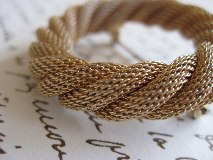 Golden Twist Brooch
