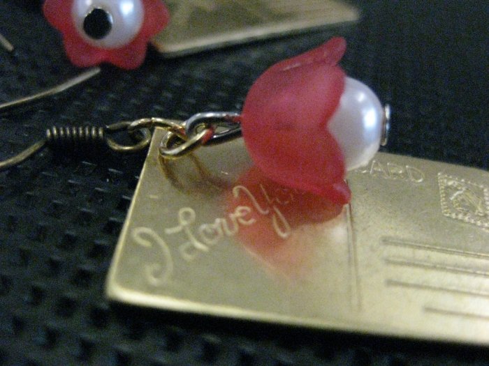 Handmade earrings - Mr Postman
