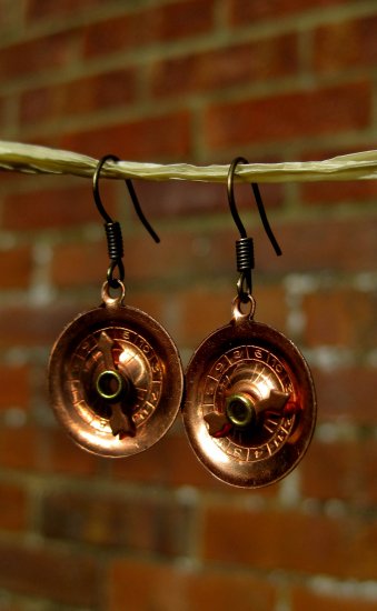 Handmade Vintage Roulette Earrings!