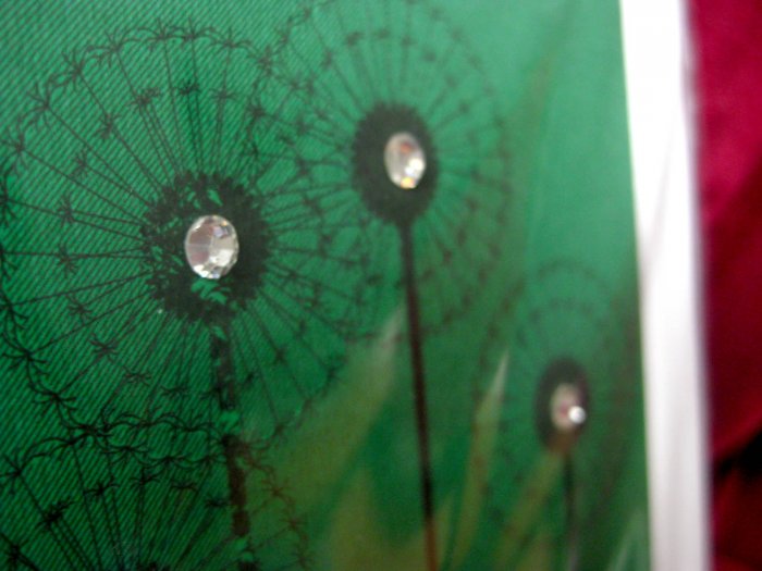 Handmade Card - Green Dandelions