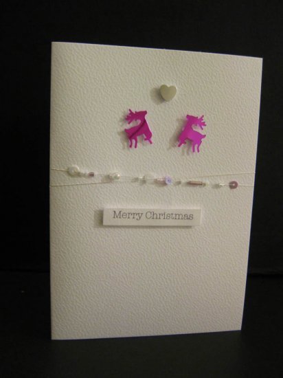 Handmade Reindeer Christmas Card