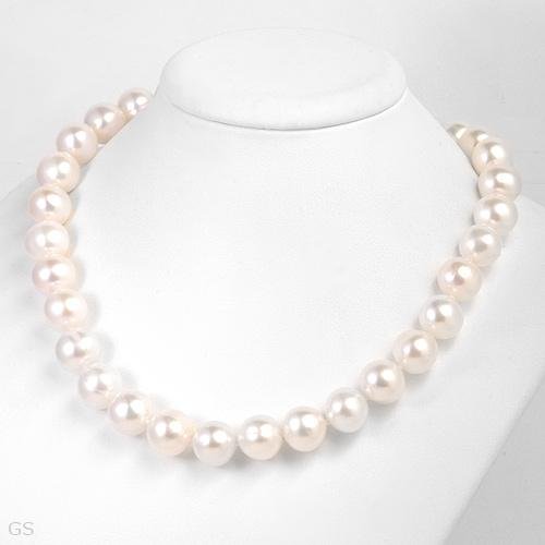 11MM!!! Freshwater Pearls-14K- 18"- Natural White!!