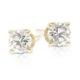 Natural Diamond Round Cut Studs .25CT/TW-10K YG-New!!