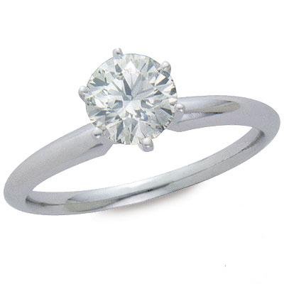 1/3 Carat Round Diamond Solitare Ring -14KG