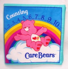 "Counting 1..2..3..4..5..6..7..8..9..10 - Care Bears" Fabric Book