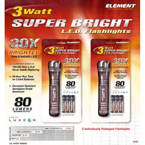 Super Bright LED Flashlights (2 pk.)