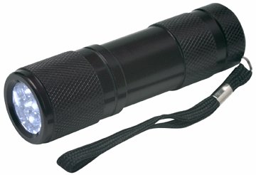 Nine LED Mini Flashlight (4")