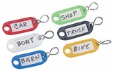 12 Pc. Color-coded Key Rings
