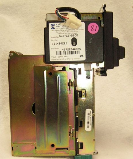 Mars MEI Bill Acceptor Validator GL5-L1-D6CO Downstacker #81