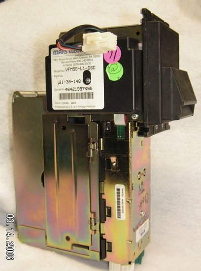 Mars MEI Bill Acceptor Validator VFM5S-L1-D6C Downstacker #71