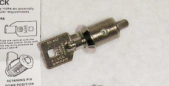 Fort GEM 7.8" Tubular Cam Lock MFW 1078 # 93