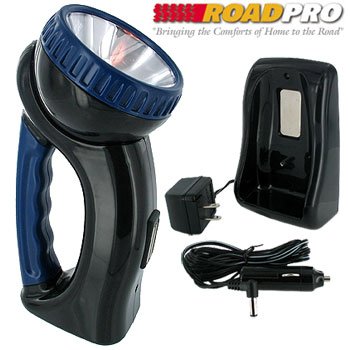 RoadPro AC/DC Rechargeable Emergency Flashlight