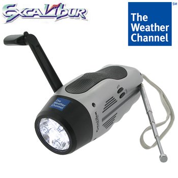 Weather Channel EZ Crank Emergency Radio Flashlight
