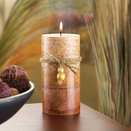 Rustic Classic Pillar Candle