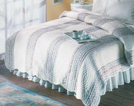 Blue Floral Quilt Cover