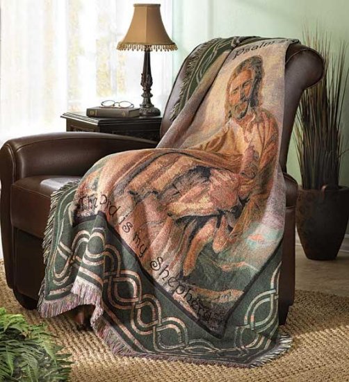 Lord Is My Shepard Tapestry Throw