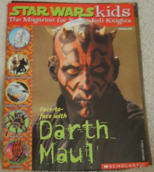 Rare 1999 Scholastic Star Wars Kids Darth Maul Magazine Episode 1 New Posters
