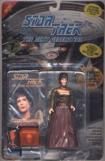 Star Trek TNG Next Generation Lwaxana Troi Playmates Action Figure New Complete