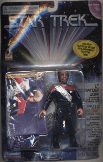 Star Trek TNG Next Generation Commander Worf Playmates Action Figure New Mint