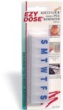 Ezy Dose Weekly Pill Holder with Braille - Clear