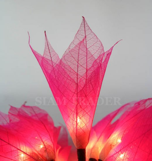 PINK REAL LEAF FLOWER PARTY / CHRISTMAS STRING LIGHTS
