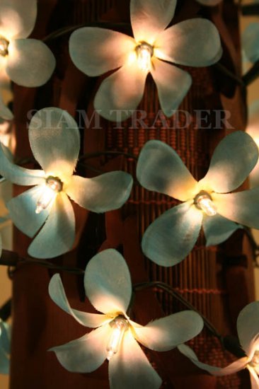 100 BULB BLUE FLOWER PARTY / CHRISTMAS STRING LIGHT