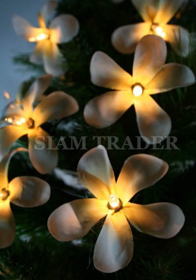 100 BULB WHITE FLOWER PARTY / CHRISTMAS STRING LIGHT