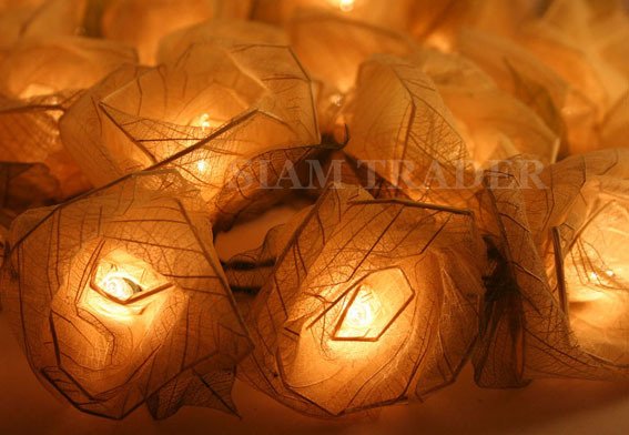 4 sets of White Rose Party / Christmas String Lights
